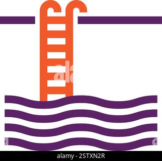 Pool Vector Icon Design Illustration Stock Vector