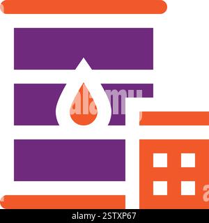 Fuel Calculation Vector Icon Design Illustration Stock Vector