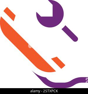 Maintenance Cal Vector Icon Design Illustration Stock Vector