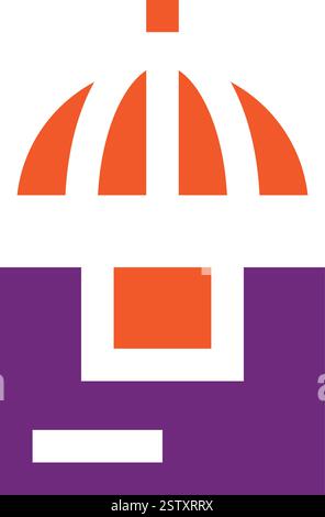 Parcel Protection Vector Icon Design Illustration Stock Vector