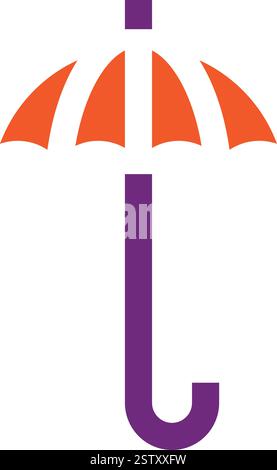 Protective Umbrel Vector Icon Design Illustration Stock Vector