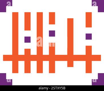 Barcode Scanning Vector Icon Design Illustration Stock Vector