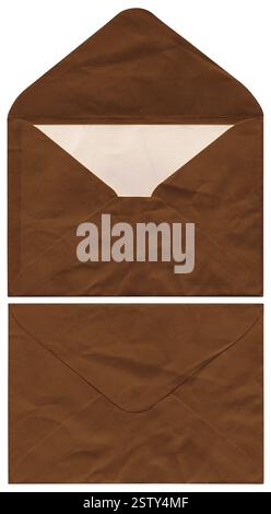 old crumpled envelope design element Stock Photo