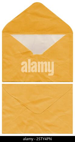 old crumpled envelope design element Stock Photo