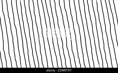 Black and white vector diagonal stripe pattern. Stock Vector