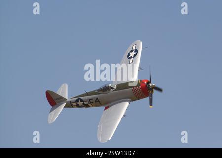 Republic P-47D, Thunderbolt, Nellie, in flight Stock Photo