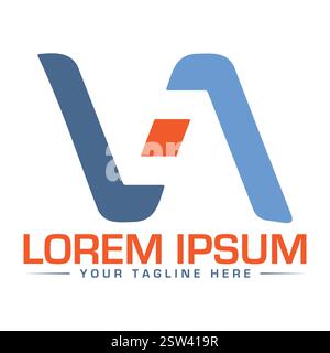 VA Letter Logo Design Stock Vector
