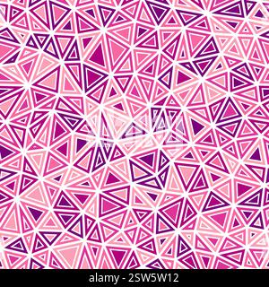 Tileable abstract background. Small triangles size. Solid shapes in frames. Multicolored style. Repeatable pattern. Trending vector tiles. Stock Vector