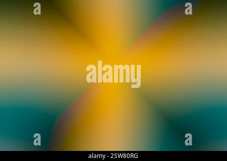 contemporary art wallpaper in gold, emerald green, turquoise, abstract gradient background. Geometric pattern shapes. Lines crossing. vertical and hor Stock Photo