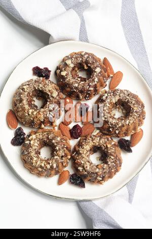 Mini Chocolate Bundt Cakes Stock Photo