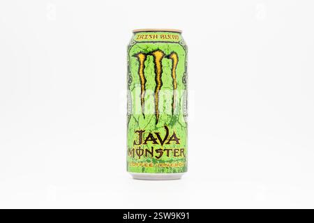 Monster Java Irish Blend beverage. The energy drink is a blend with ...