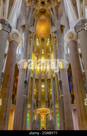 Columns and arches of the Sagrada Familia Stock Photo - Alamy