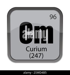 Curium Chemical Symbol Stock Vector Image & Art - Alamy
