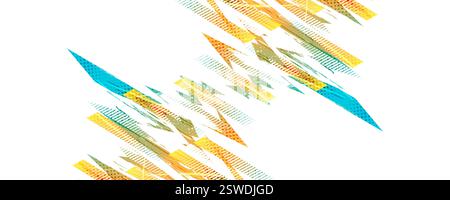 Abstract and Vibrant Background in Grunge Sports Style, for Banner or Poster Design Stock Vector