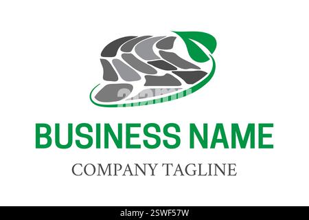 Landscaping and Pavement Logo Stock Vector