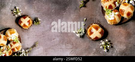 Hot cross buns Stock Photo