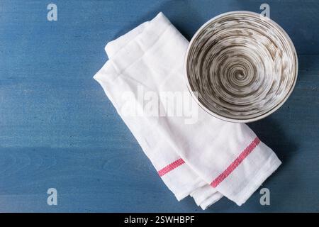 Empty ceramic bowl Stock Photo
