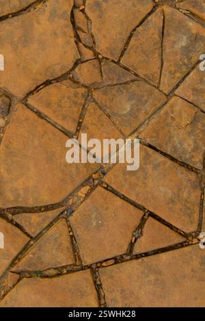 Abstract patterns in sandstone, Yesnaby Stock Photo