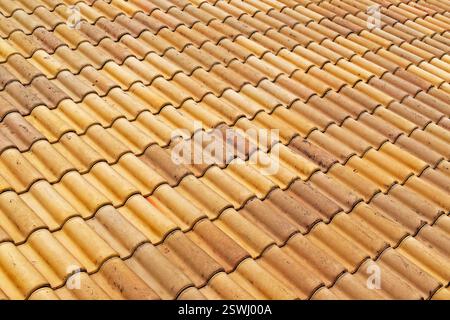 Roof tiles texture background, Teresopolis, Rio de Janeiro, Brazil Stock Photo