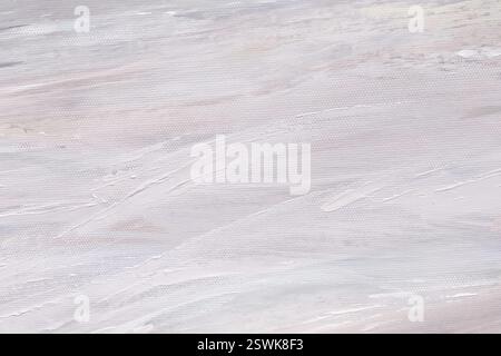 Rough large light brushstrokes of oil paint on canvas. Artistic vintage background for in design. Stock Photo