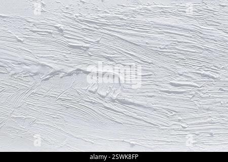 Rough large light brushstrokes of oil paint on canvas. Artistic vintage background for in design. Stock Photo