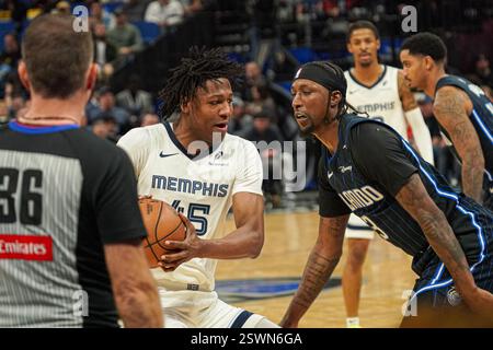 Memphis Grizzlies forward GG Jackson (45) goes to the basket as Miami ...