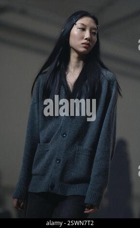 Models backstage at the Richard Quinn show at Sinfonia Smith Square ...