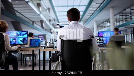 Innovative Staff Meeting in Modern Office with Diverse Employees. Stock Photo