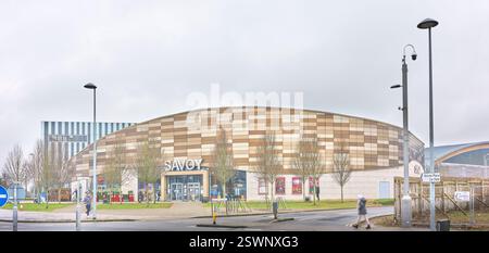 Savoy cinema in the town centre of Corby, Northamptonshire, England. Stock Photo