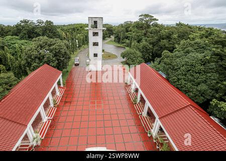 Cavite, Philippines. Feb 22,2025. The Spanish lighthouse guided ships to Manila Bay. 80 years ago, February 1945: the Battle for recapture of Corregidor, a pivotal event in Asia-Pacific War. The fortified island protecting Manila Bay had been captured & occupied by Japanese forces since the last American/Filipino troops surrendered in 1942, making Fort Mills a major symbol as the last Asian outpost to fall to the enemy in early stages of war. Since then, the United States & General MacArthur himself had made the retaking of The Rock a top military objective.Credit: Kevin Izorce/Alamy Live News Stock Photo