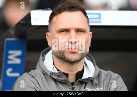 Derby County manager John Eustace during the Sky Bet Championship match ...