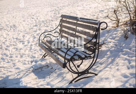 Fine snow texture, winter background Stock Photo
