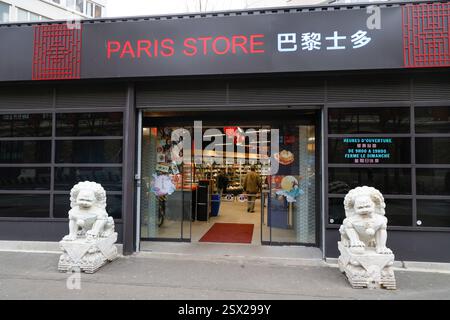 CHINESE DISTRICT PARIS XIII Stock Photo