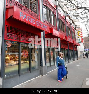 CHINESE DISTRICT PARIS XIII Stock Photo