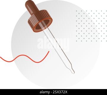 Vaccination - Dropper Mockup - Stock Illustration as EPS 10 File Stock Vector