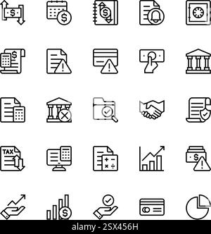Accounting Icons Set Stock Vector Image & Art - Alamy