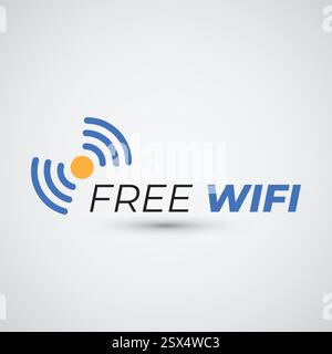 Free Wifi Logo Design Flat Icon Template Stock Vector