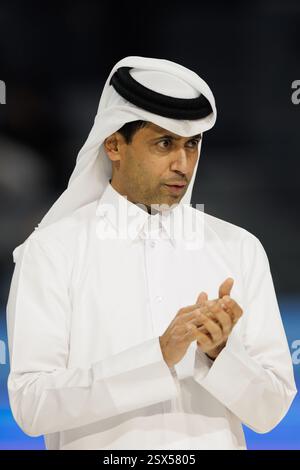The President of the Qatar Tennis Federation Nasser al-Khelaifi during