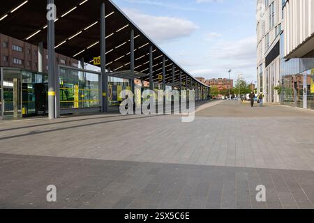 Liverpool, united kingdom January, 16, 2024 Main bus station beside Liverpool One shopping centre in Liverpool Stock Photo