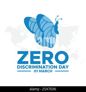 Zero Discrimination Day. Zero Discrimination concept background. vector graphic of zero discrimination day good for zero discrimination day celebratio Stock Vector