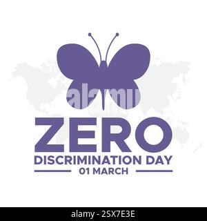 Zero Discrimination Day. Zero Discrimination concept background. vector graphic of zero discrimination day good for zero discrimination day celebratio Stock Vector