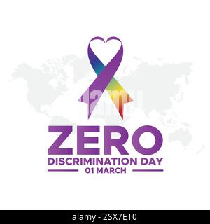 Zero Discrimination Day. Zero Discrimination concept background. vector graphic of zero discrimination day good for zero discrimination day celebratio Stock Vector