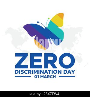 Zero Discrimination Day. Zero Discrimination concept background. vector graphic of zero discrimination day good for zero discrimination day celebratio Stock Vector