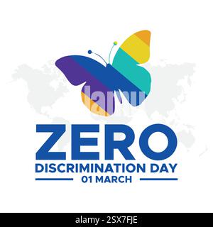 Zero Discrimination Day. Zero Discrimination concept background. vector graphic of zero discrimination day good for zero discrimination day celebratio Stock Vector