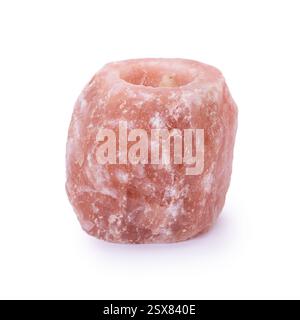 Piece of rock salt isolated on white background Stock Photo