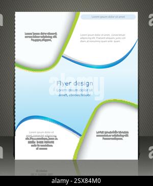Vector layout shop or salon flyer, magazine cover, or corporate design template advertisment Stock Vector