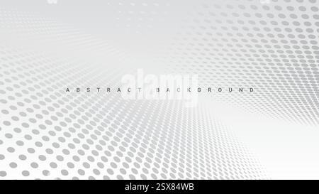 white background design with halftones Stock Vector