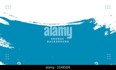 blue color abstract background design in grunge style Stock Vector