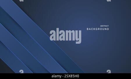 abstract background design in dark blue Stock Vector