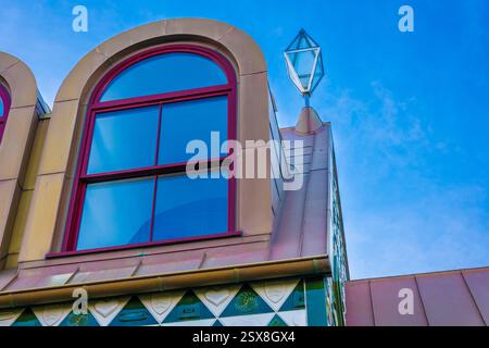 Grayson Perry's "House for Essex" a fantasy development in Wrabness with architectural design by FAT Architects and Charles Holland. Stock Photo